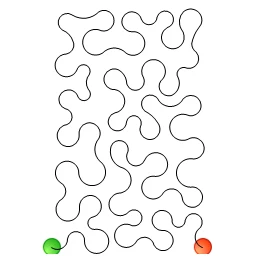 Stitch outline of Medium Meander-L00812