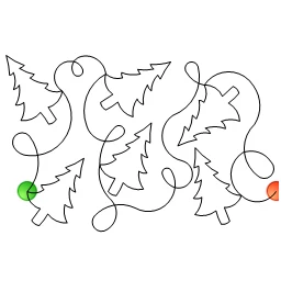 Stitch outline of Pine tree E2E