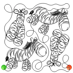Stitch outline of Zebra 2 E2E