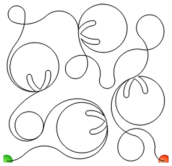 Stitch outline of jinglebellrolle2e
